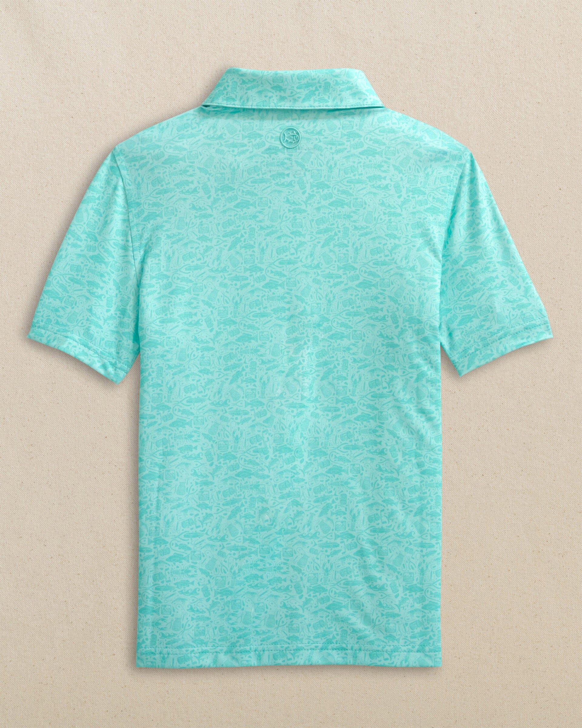 Boys Driver Seawatch Printed Performance Polo